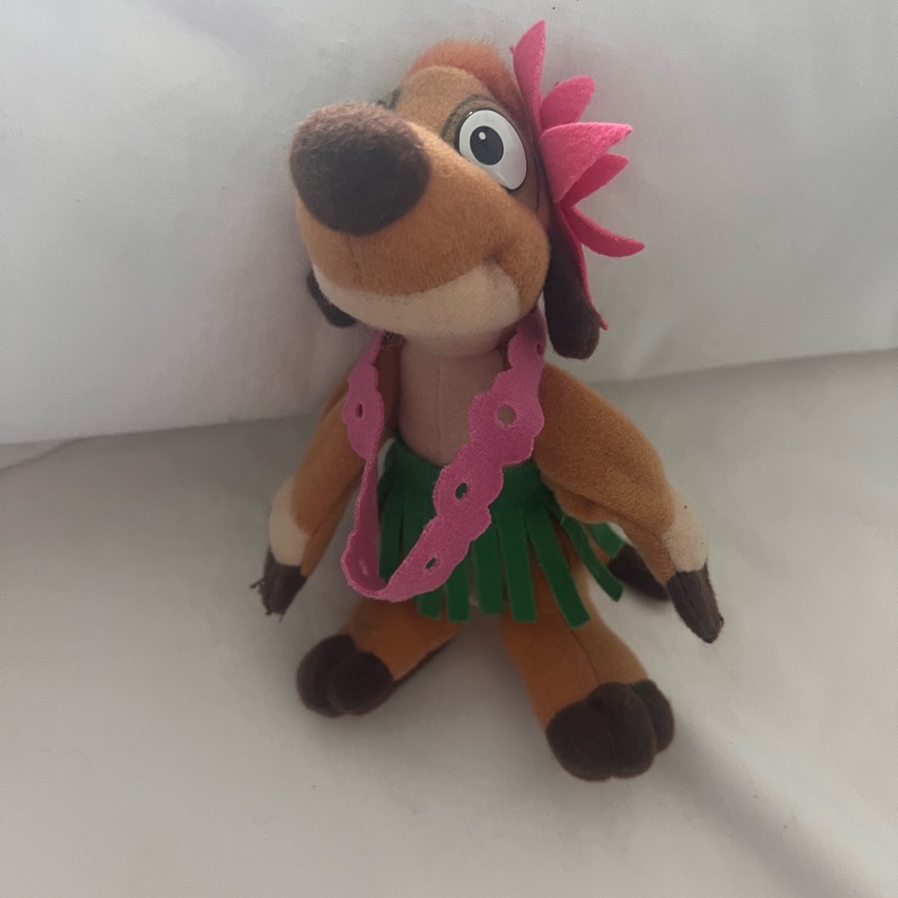 Disney The Lion King Jungle Puppets Hula Timon Plush Stuffed Finger Puppet 
1994